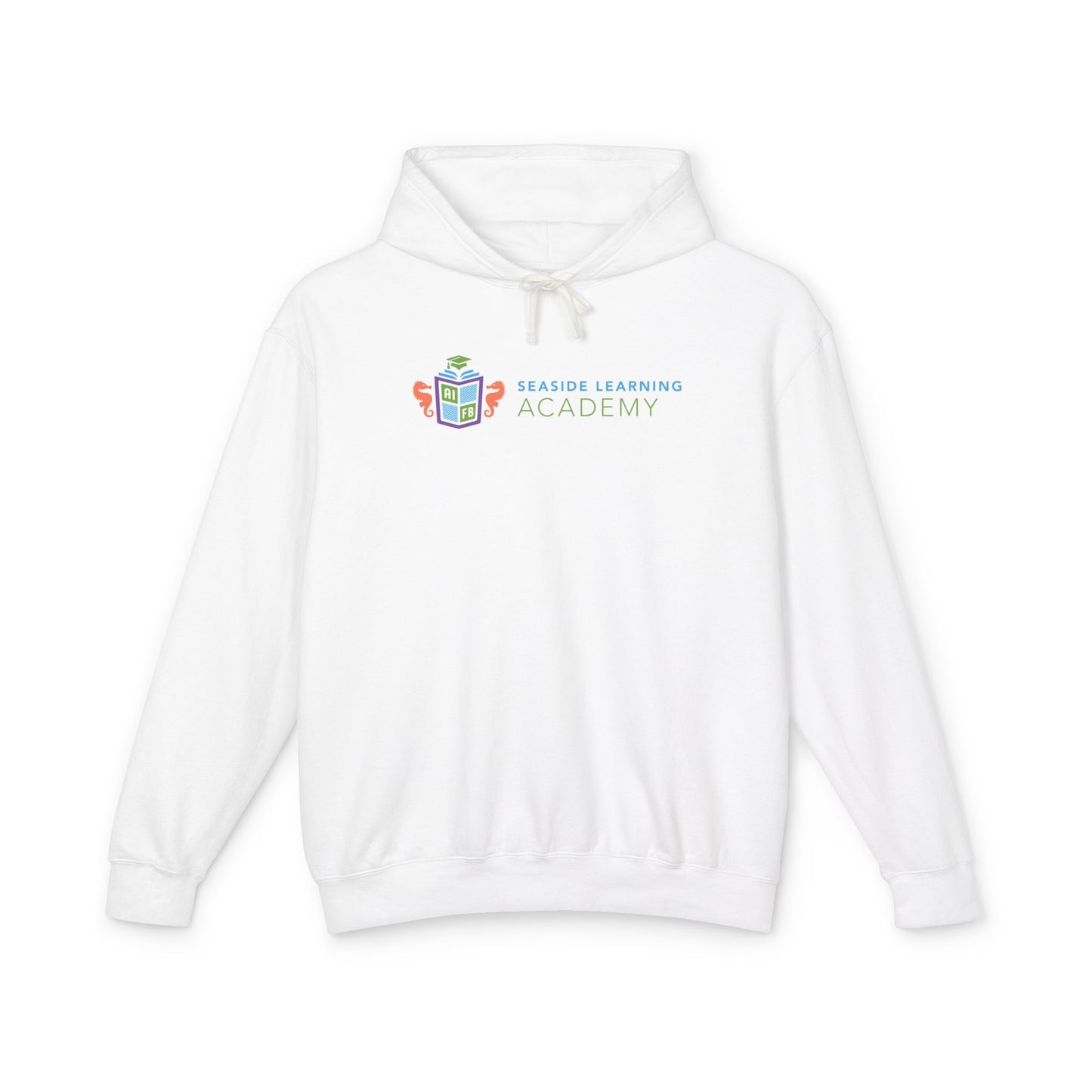 Unisex Lightweight Hooded Sweatshirt - Seaside Learning Academy Design for Students & Educators