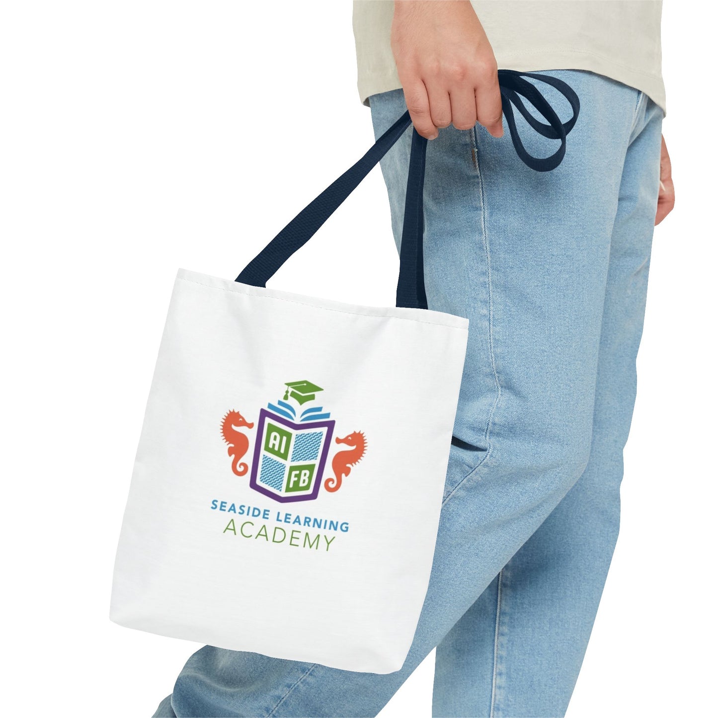 Seaside Learning Academy Tote Bag - Stylish Reusable Bag for School and Everyday Use