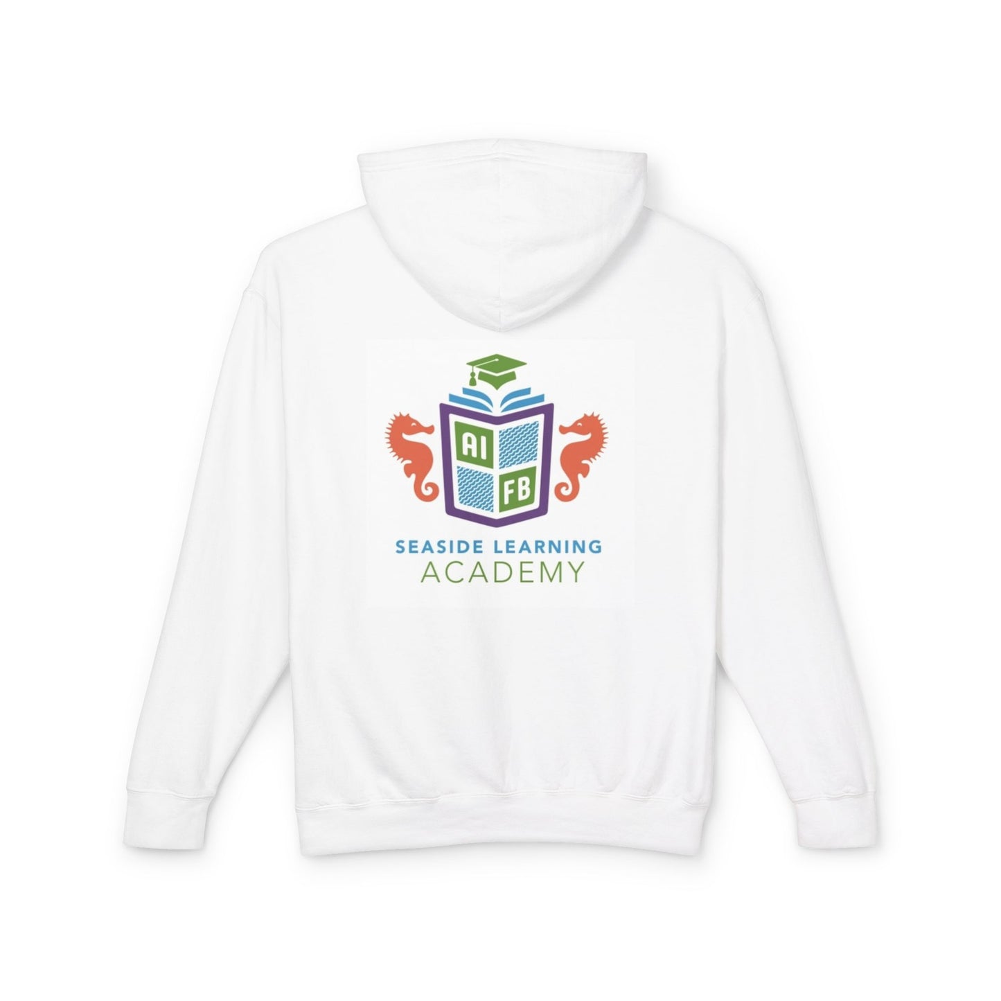 Unisex Lightweight Hooded Sweatshirt - Seaside Learning Academy Design for Students & Educators